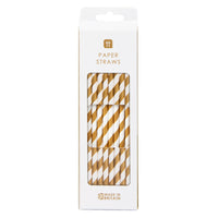 Mix & Match Gold Straws