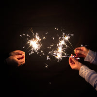 Luxe Yellow Mini Indoor Sparklers - 20 Pack, POS Unit