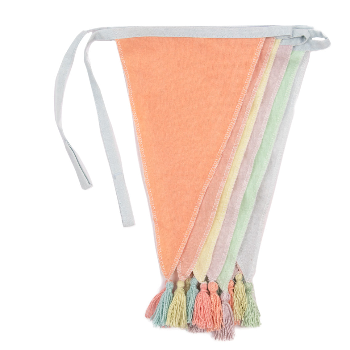 Pastel Cotton Fabric Cotton Bunting, 3m