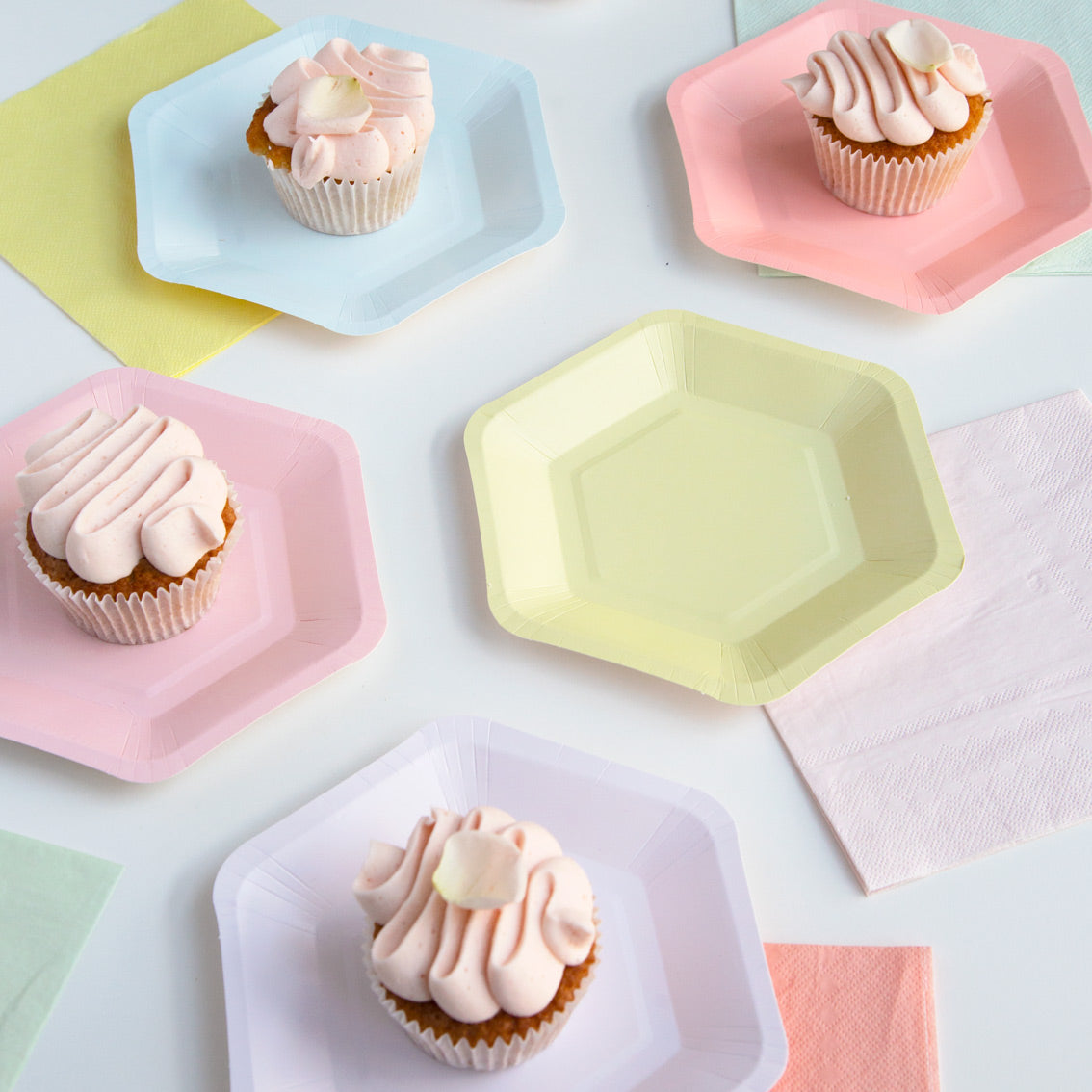 We ♥ Pastels Hexagonal Plates