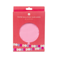 We Heart Pink Honeycomb Balloon Paper Garland - 3m, 3 Pack