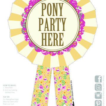 Printable - Pony Party