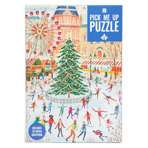 Pick Me Up Ice Skating Christmas Jigsaw Puzzle - 1000 Pieces