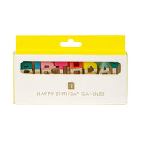 Birthday Brights Rainbow 'Happy Birthday' Candles