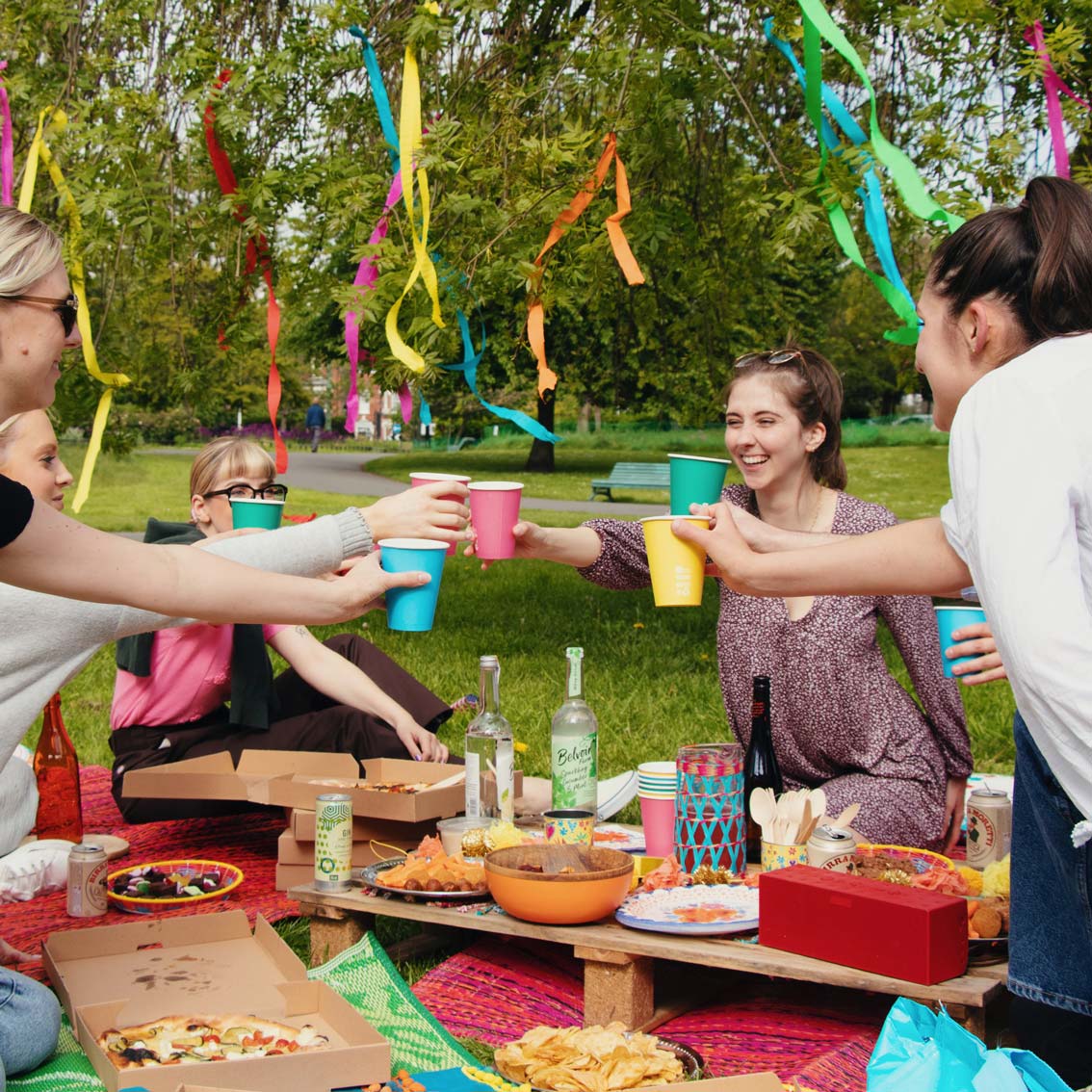 Birthday Brights Rainbow Streamers