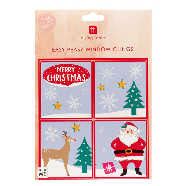 Craft with Santa Christmas Window Clings