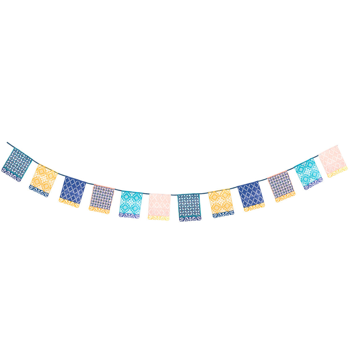 Souk Blue Paper Garland - 3m