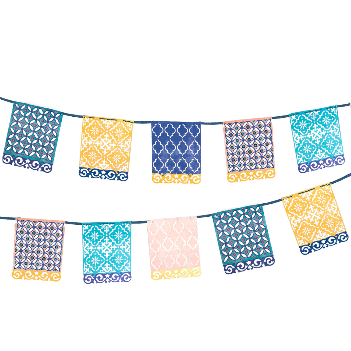 Souk Blue Paper Garland - 3m