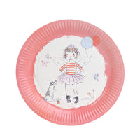 Tilly & Tigg Pink Recyclable Paper Plates - 12 Pack