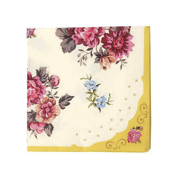 Truly Scrumptious Floral Cocktail Paper Napkins - 20 Pack