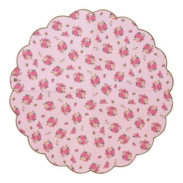 Truly Scrumptious Pink Scalloped Paper Napkins - 20 Pack