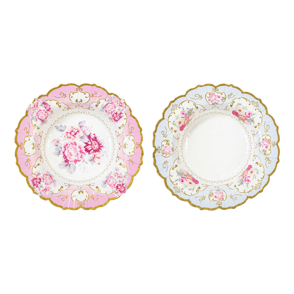 Truly Scrumptious Floral Paper Bowls, 12 Pack