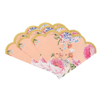 Truly Scrumptious Peach Scalloped Paper Napkins - 20 Pack