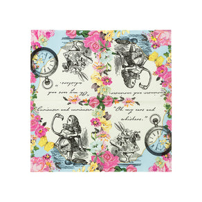 Alice in Wonderland Cocktail Paper Napkins - 20 Pack