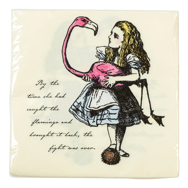 Truly Alice Flamingo & Alice Paper Napkins - 20 Pack