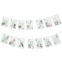 Truly Alice 'We're All Mad Here' Paper Bunting - 3m
