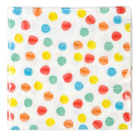 Multi-coloured Spot Paper Napkins - 20 Pack